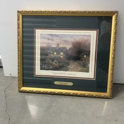 (2) Thomas Kinkade 14x14 Print W/COA