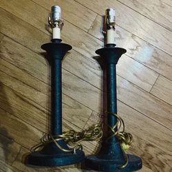Set of black vintage Lamps for sale
