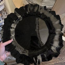 Black charger Plates 