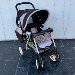 Y2K PINK AND BROWN GRACO METROLITE STROLLER