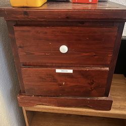 Night Stand/side Table W/ 2drawers