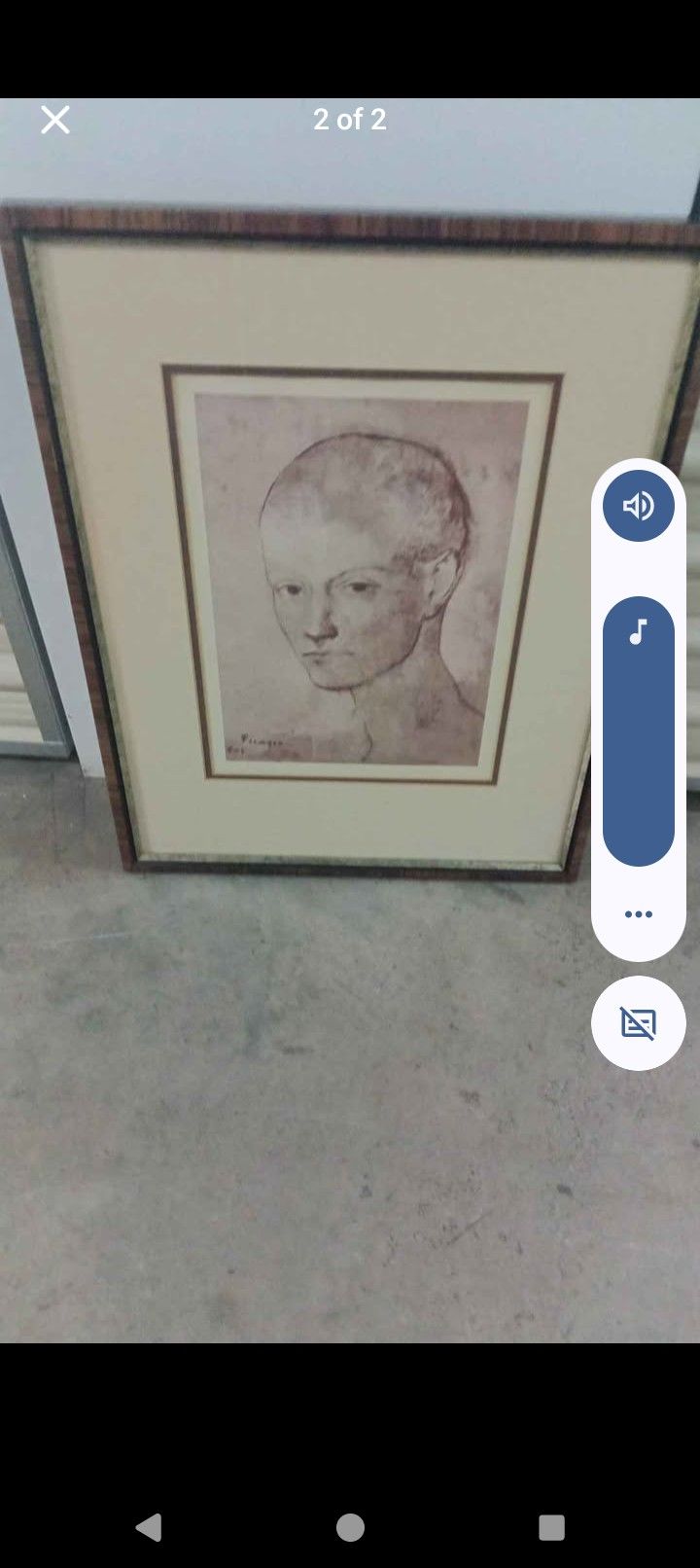 Picasso's Head Of A Boy Print