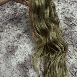 Used pink and plantinum highlight lace human hair wig 20”