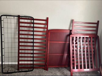 Cherry Red convertible baby grib
