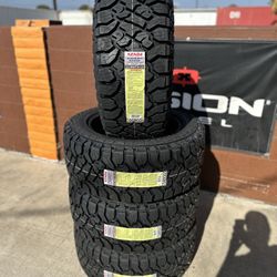 New Set Of (4) 33x12.50R20 Kenda RT 12 Ply Heavy Duty Tires For Sale