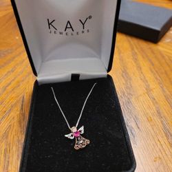Ruby Angel Necklace 