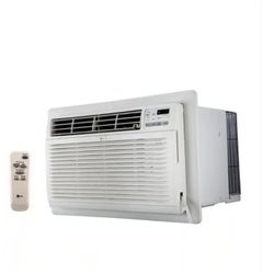 LG 11,800 BTU 115-Volt Through-the-Wall Air Conditioner Cools 540 Sq. Ft. with Remote, Dehumidifier and in White”