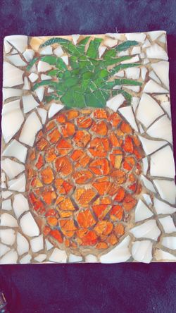 Shatter Glass Pineapple Sculpture.