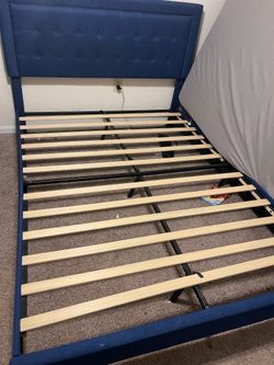 Queen Size Bed Frame + Mattress