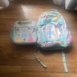Pottery Barn Disney Princess Backpack/lunch Box