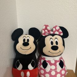 Mickey And Minnie Plushies