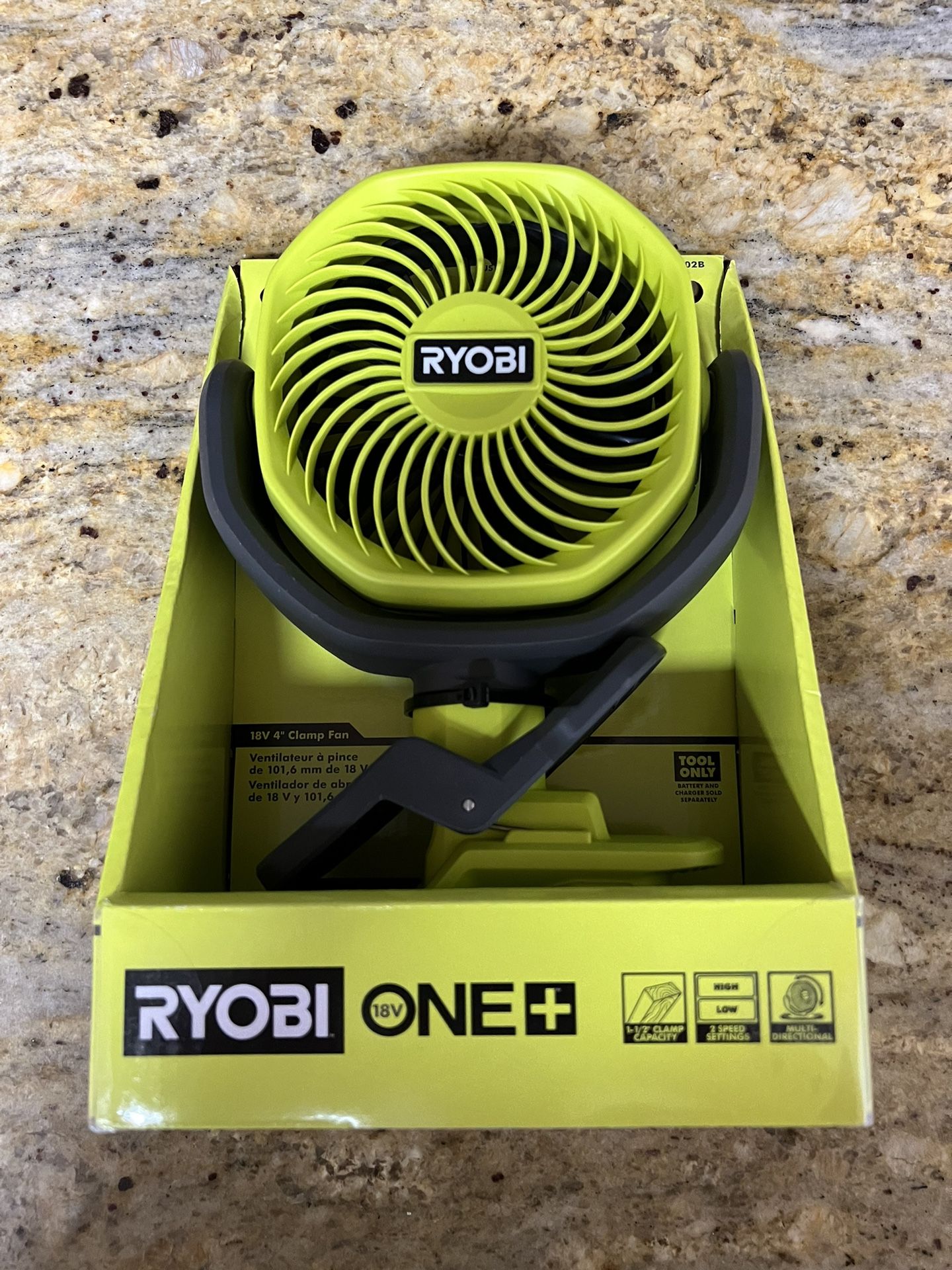 Ryobi ONE+ 18V Cordless 4 in. Clamp Fan (Tool Only)