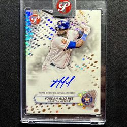 Yordan Alvarez 2023 Topps Pristine Encased Auto Refractor /99 -Astros