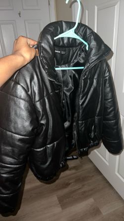 shiny puffer jacket