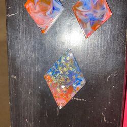 4 Of July Earrings And Necklace 