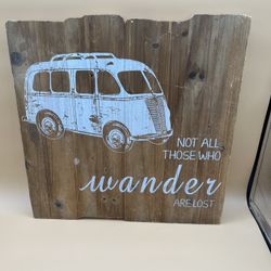 Wooden Wall Decor “Not All Those Who Wonder Are Lost”