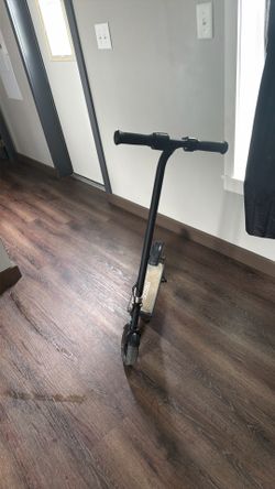 It’s an electric scooter