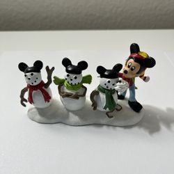 Disney Mickey Mouse The Three Mouseketeers Christmas Village Figurine Brand New 