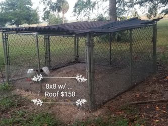 8x8 chain link dog kennel for chicken coop rabbits etc for Sale in