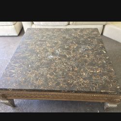 Rustic Marble/Stone Top Living Room Table