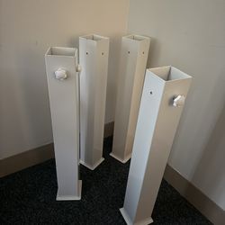 dorm co white bed risers 