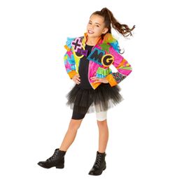 Pop Jacket Shirt Skirt Shorts Halloween Costume Set