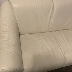 Perfect Condition Genuine Leather Love Seat Couch