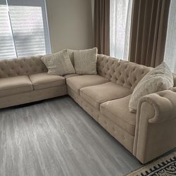 Convertible L-shaped Lounge Sofa