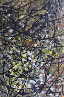 ART WORK STUDIO CLEARANCE SALE ABSTRACT/CONTEMPORARY ARTIST ORIGINALS Size: 24x36 SHADOW BOX acrylic on canvas One of a kind. Size: 24x36 RETAIL VALU