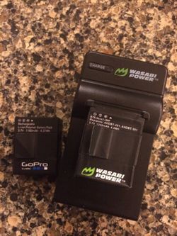 GoPro batteries w/charger