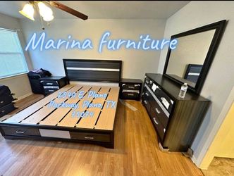 Black Bedroom Set with Storage Bed