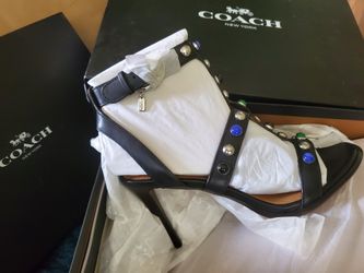 Coach High Heels Colored Stones New