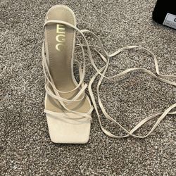 Womens Square Wrapped Heels