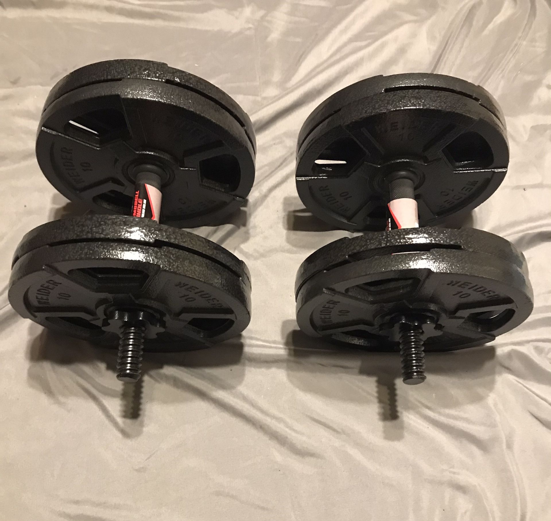 2 x 40 lb. adjustable Dumbbells