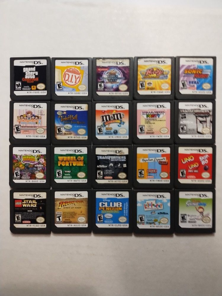 DS Games Without Cases *Individually Priced*
