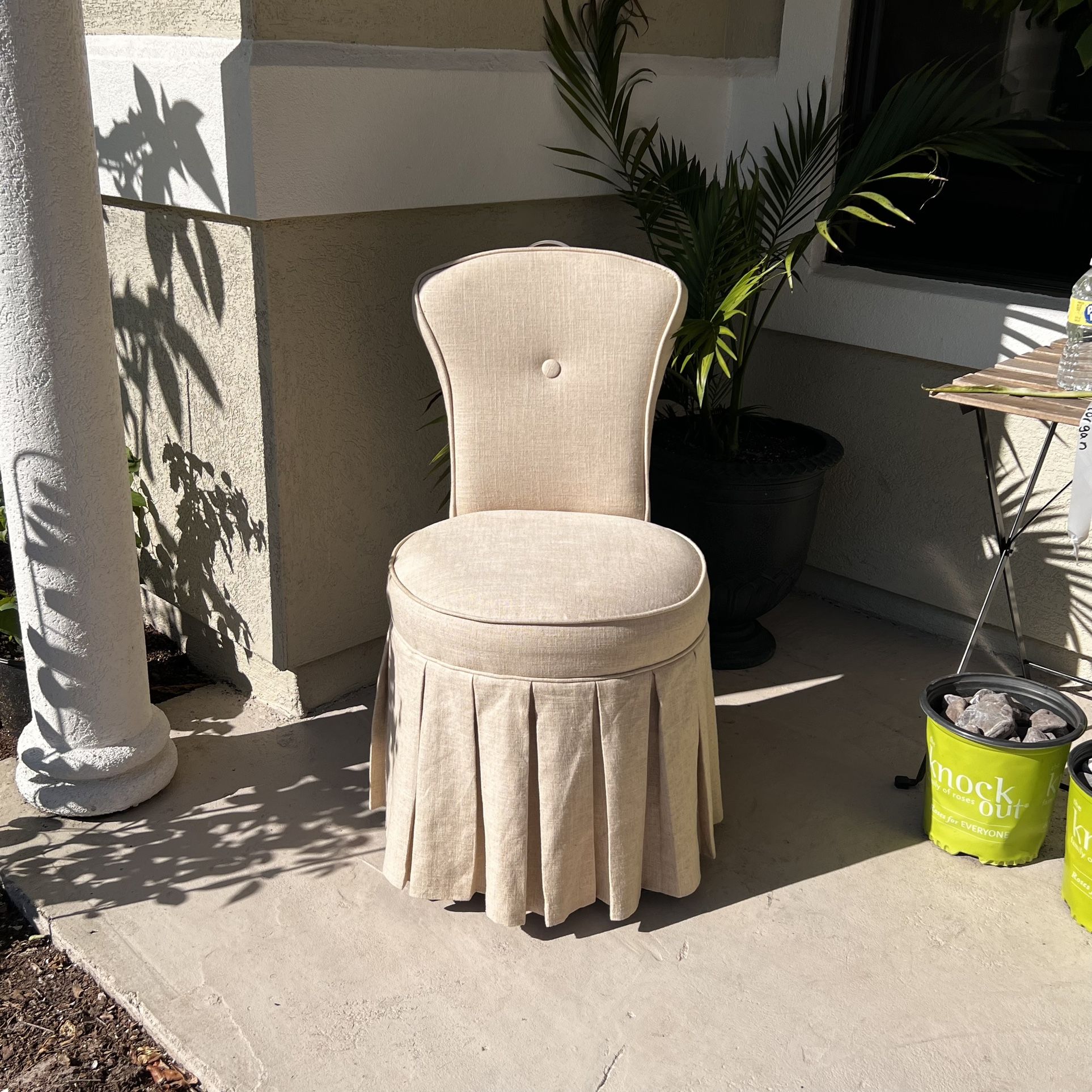 Pier 1 Imports Cream Vanity Chair