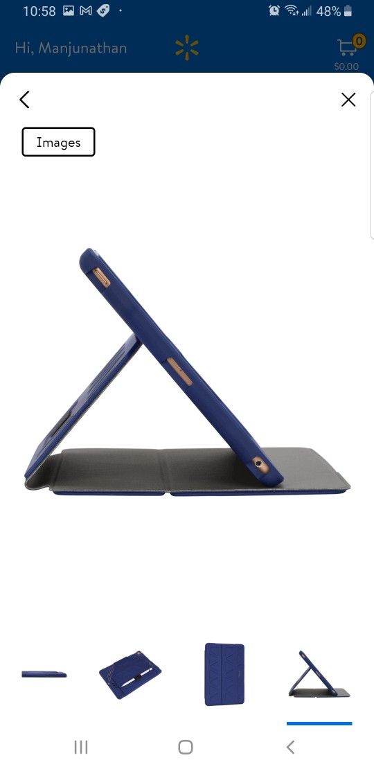 Targus Pro-Tek case for iPad 7th, 8th , 9th, Air or Pro 10.2/10.5" Blue