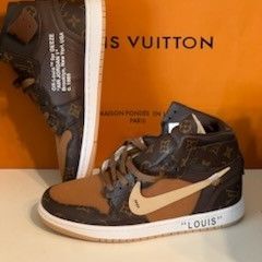 Lv Off-white Air Jordan 1 Men Size 8 9 