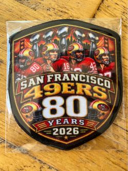 San Francisco 49ers Custom 80th Anniversary Patch