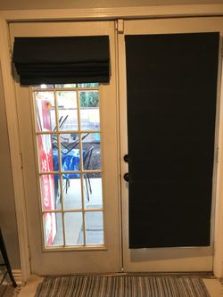 Pottery barn door shades