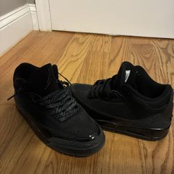 jordan three’s black cats