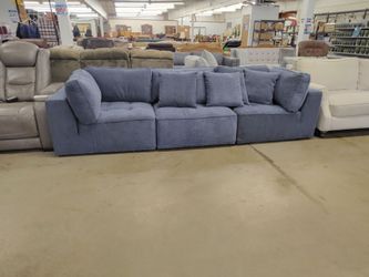 Blue 3 piece couch