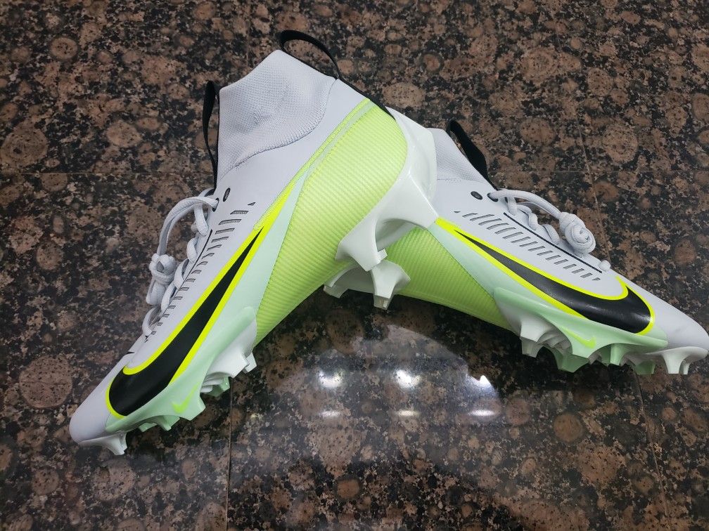 Nike Vapor Edge Pro 360 2 Football Cleats Pure Platinum Black DA5456-004 Sz 12 Nike Vapor Edge Pro 360 2 Football Cleats Pure Platinum  main image 3