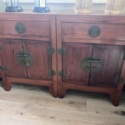 Asia Inspired Decorative Drawer/Nightstand