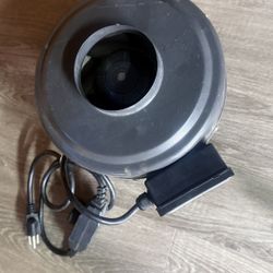 4 Inch Inline Fan W/ Speed Knob