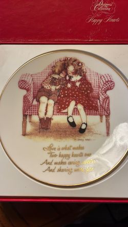 Holly Hobbie Happy Hearts Decorative Collector Plate