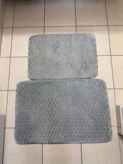 Gray Bath Mat Set of 2