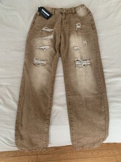 Distressed Brown Jeans BRAND NEW Size 30m 