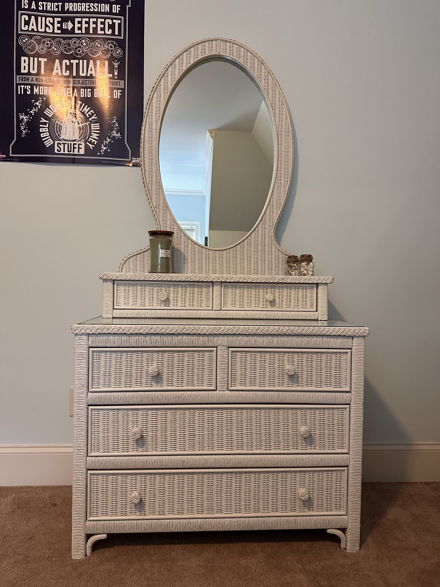 Lexington Wicker Henry Link Bedroom Set