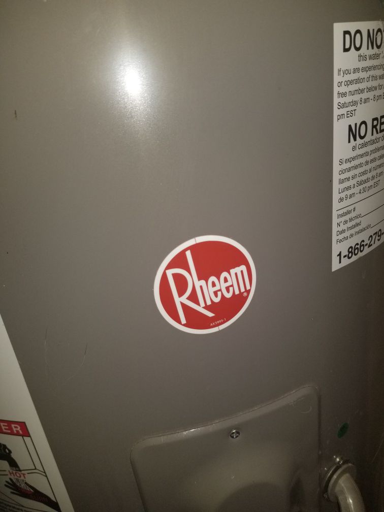 Rheem water heater